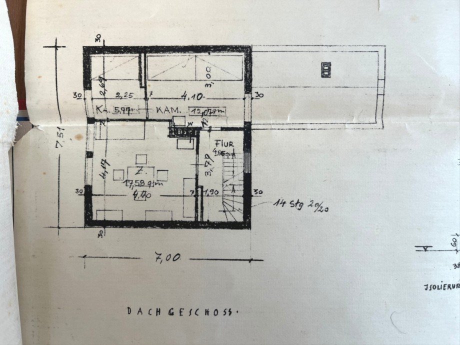 Grundriss DG Einfamilienhaus Berlin