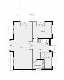 Grundriss EG modernes Einfamilienhaus in bester Lage von Mahlsdorf-S�d