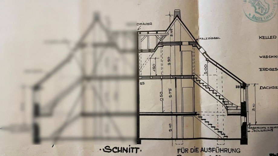 Schnitt Doppelhaush�lfte Berlin