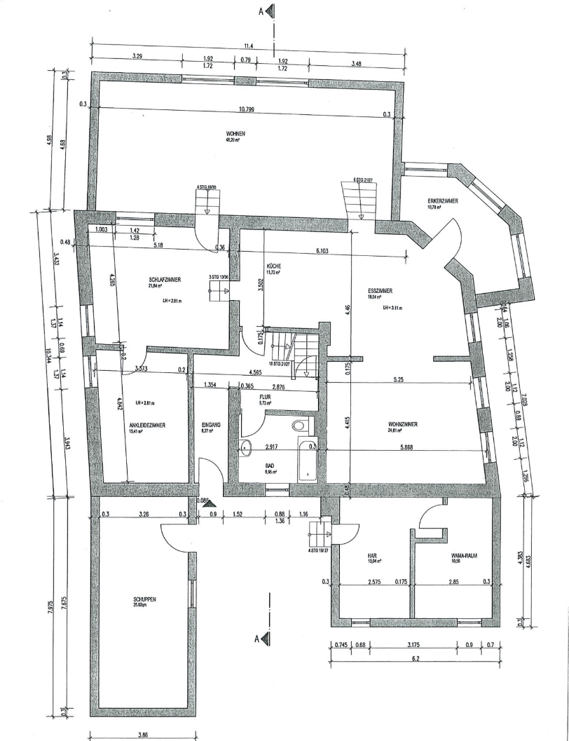 Grundriss EG Einfamilienhaus Waldsieversdorf