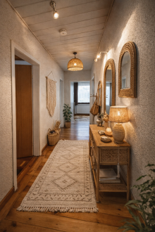 Flur Ausstattungsidee Einfamilienhaus im Bungalowstil auf ruhigem Einzelgrundst�ck in Berlin Rosenthal!