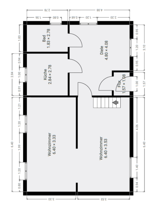Grundriss EG Einfamilienhaus Berlin