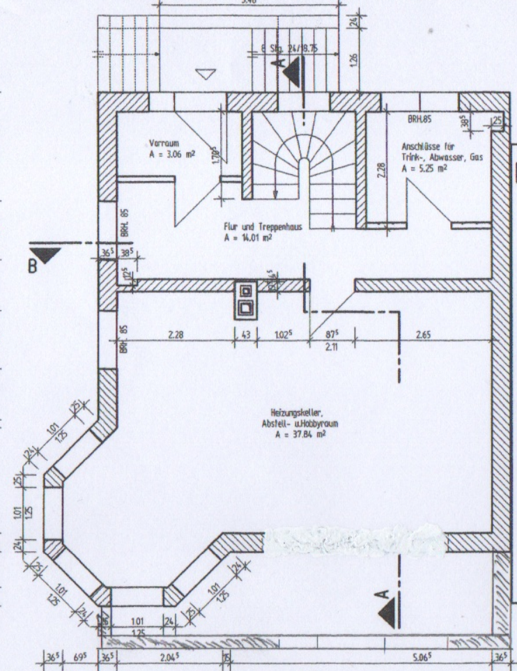 Grundriss KG Doppelhaush�lfte Berlin