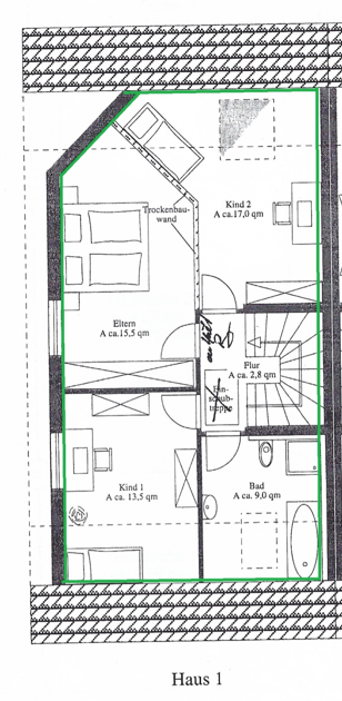 Grundriss DG Doppelhaush�lfte Berlin