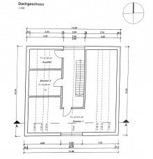BA Grundriss 2 Bestandsbungalow mit Baulandreserve und bestehender Baugenehmigung