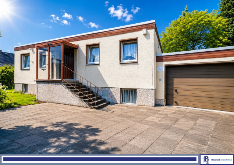 Hausansicht Berlin Bungalow Familienidylle in Britz: Bungalow mit Sauna, Pool und vielseitigem Kellerbereich