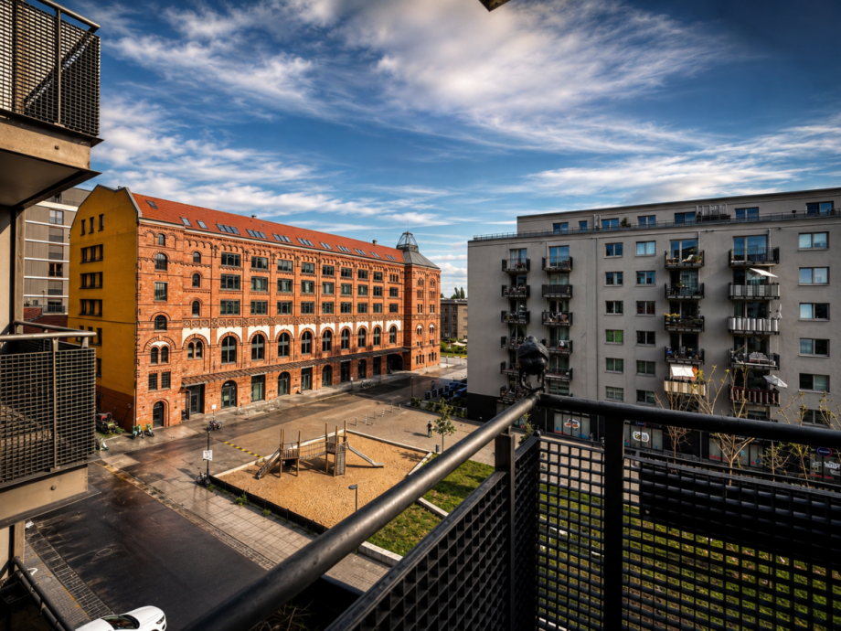 Ausblick vom Balkon Etagenwohnung Berlin