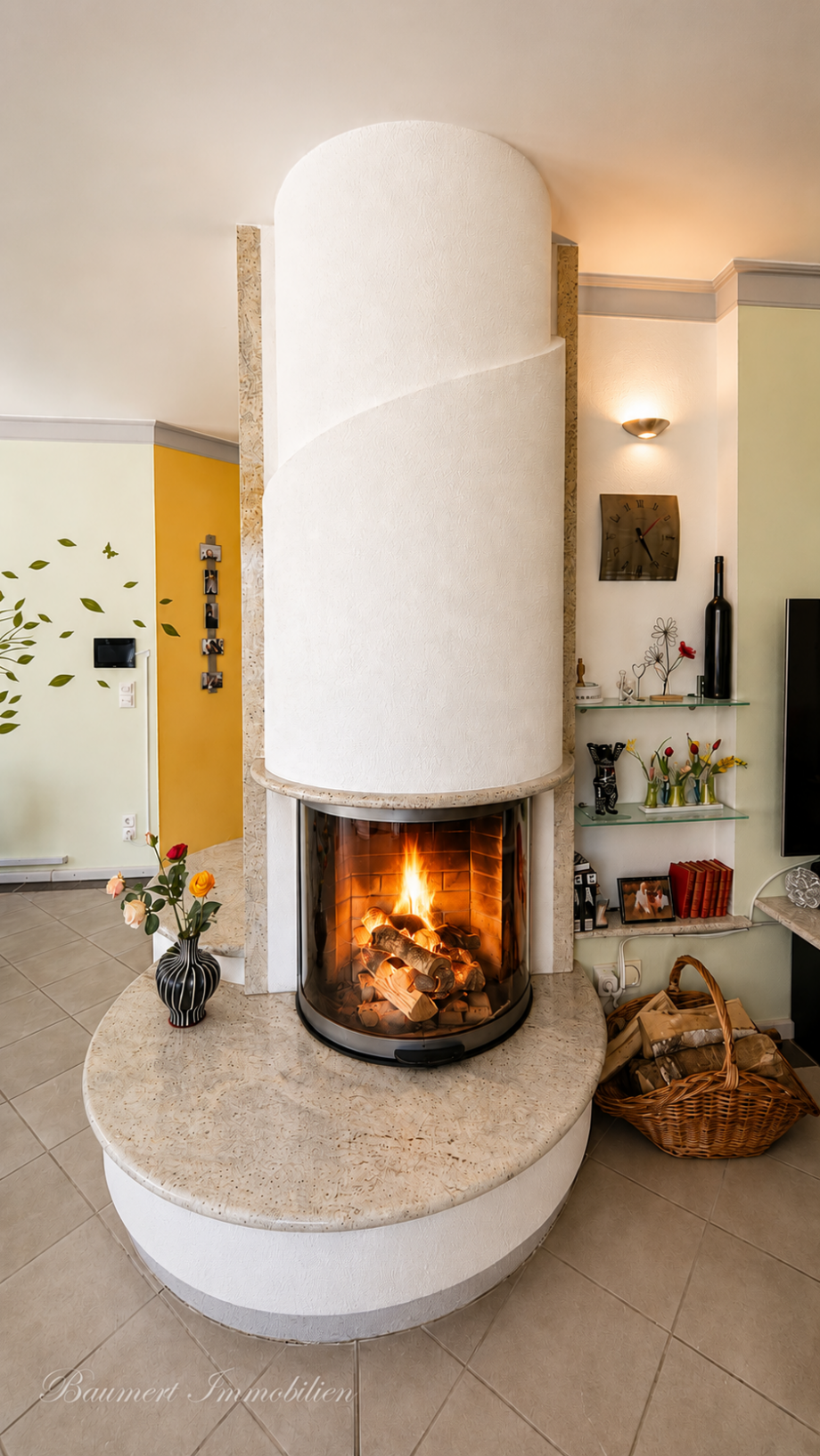 Kamin Einfamilienhaus Z�hlsdorf