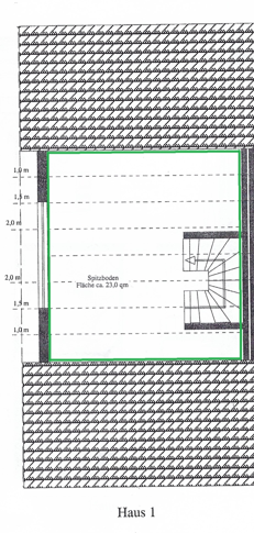 Grundriss Spitzboden Doppelhaush�lfte Berlin