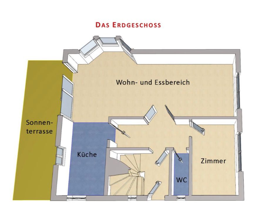 Grundriss Erdgeschoss Einfamilienhaus Berlin