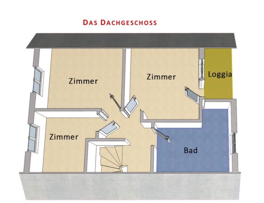 Grundriss Dachgeschoss Einfamilienhaus Berlin