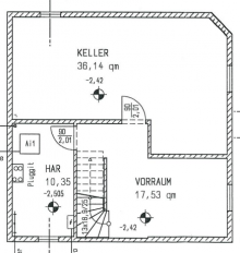 Grundriss KG lWohnen mit Sonne im Herzen - Einfamilienhaus mit S�dgarten & Wintergartenidylle in M�hlenbeck