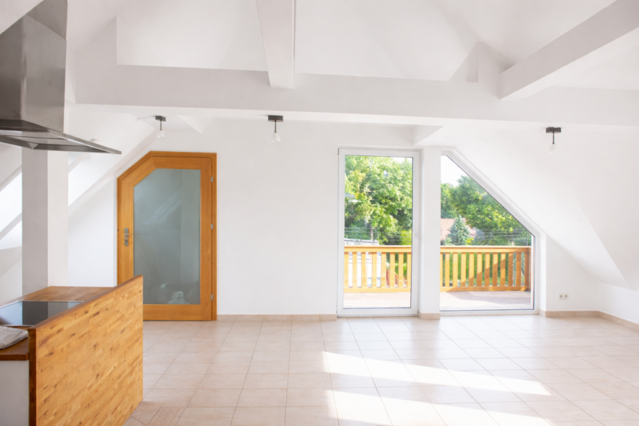 Wohnen/Kochen Ansicht2 Dachgeschosswohnung Berlin