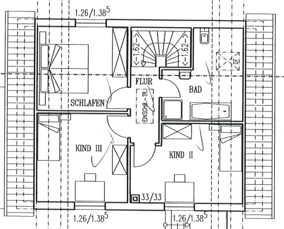 Grundriss DG Einfamilienhaus Berlin
