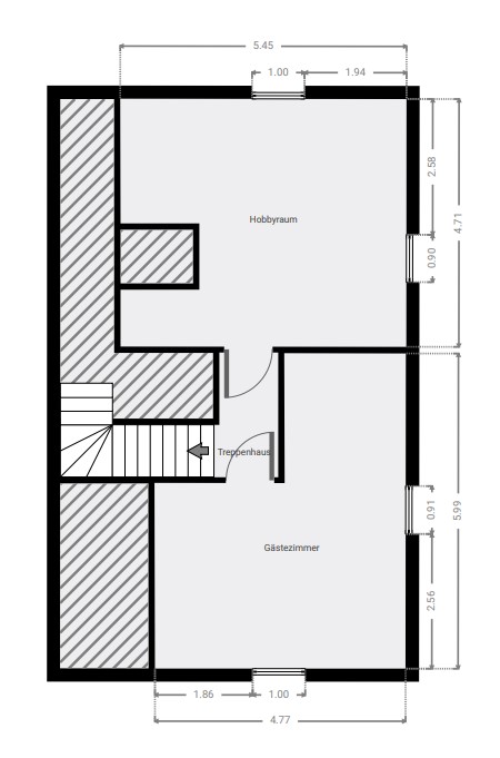 Grundriss DG Einfamilienhaus Hennigsdorf