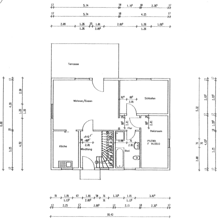 Grundriss EG Einfamilienhaus Gerbisdorf