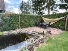 Teich & Sitzecke Oranienburg-Schmachtenhagen: Charmantes Einfamilienhaus mit Vollkeller, 2 B�dern und Garten