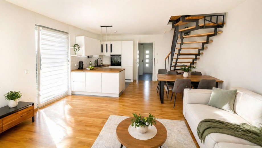 Wohnzimmer EG Doppelhaush�lfte Berlin