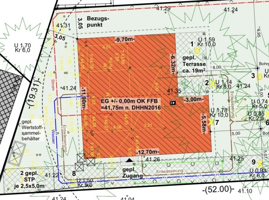 Lageplan Einfamilienhaus Waldesruh