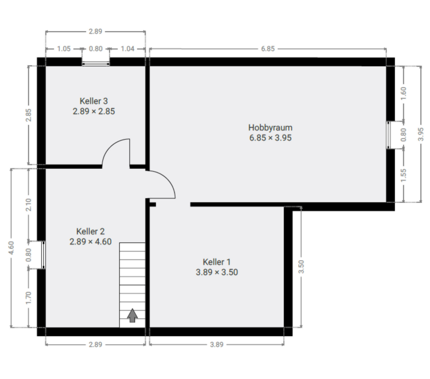 Grundriss KG Zweifamilienhaus Berlin