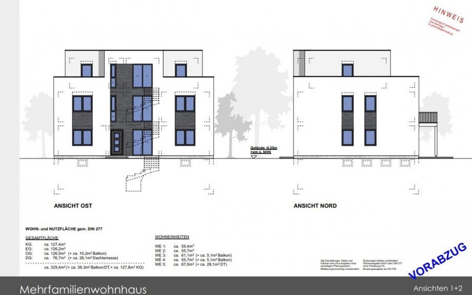 MFH Ansicht 1 und 2 2022 Kaulsdorf S�d Grundst�ck Berlin