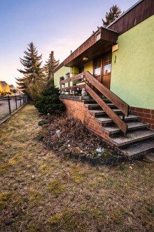 Hauseingang Einfamilienhaus im Bungalowstil auf ruhigem Einzelgrundst�ck in Berlin Rosenthal!