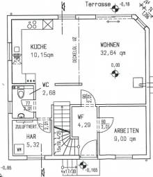 Grundriss EG lWohnen mit Sonne im Herzen - Einfamilienhaus mit S�dgarten & Wintergartenidylle in M�hlenbeck
