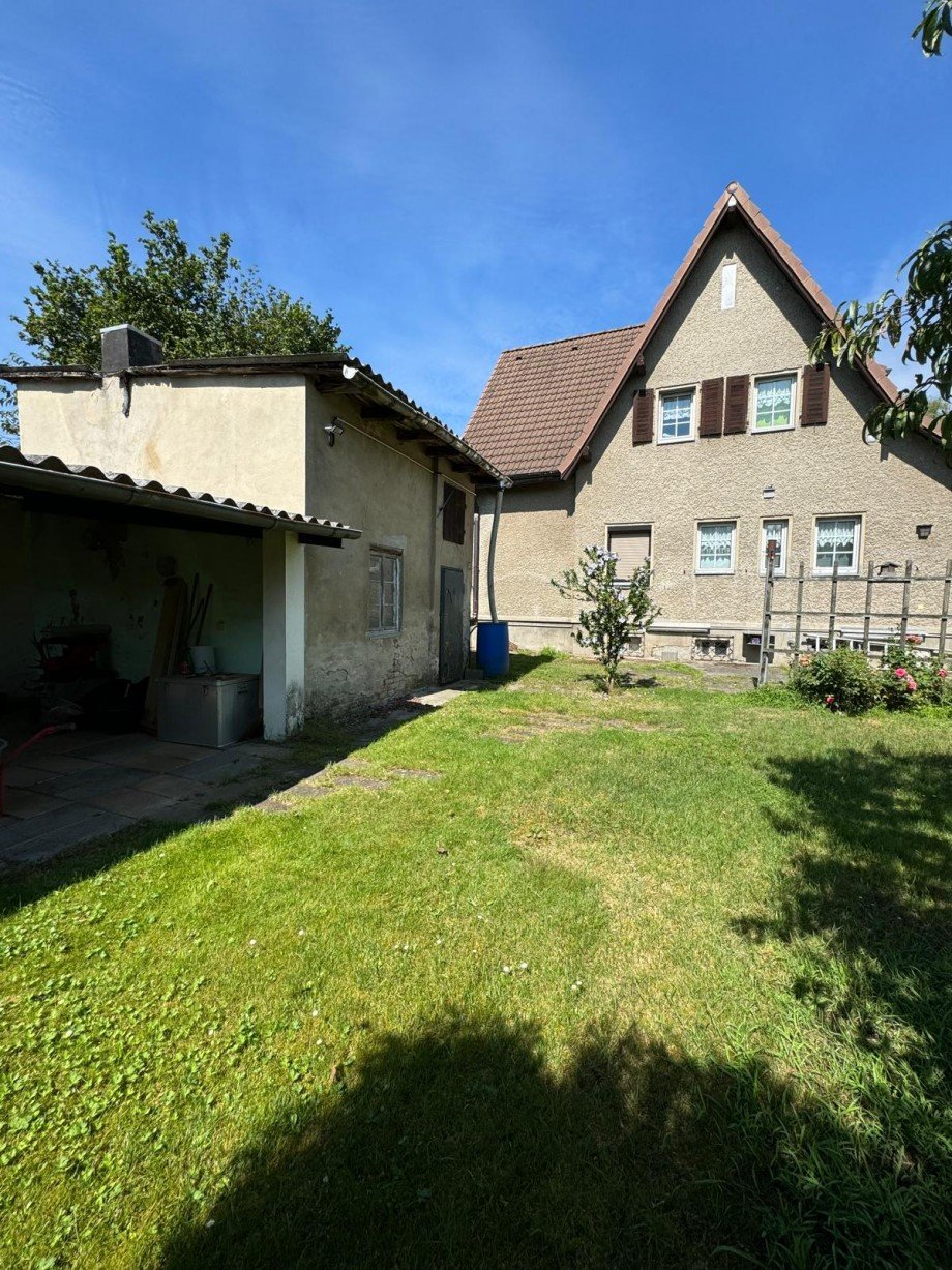 R�ckansicht Haus Einfamilienhaus Berlin