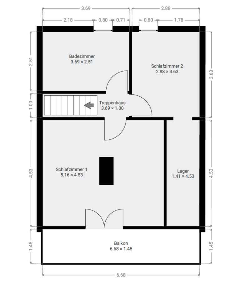 Grundriss DG Einfamilienhaus Berlin
