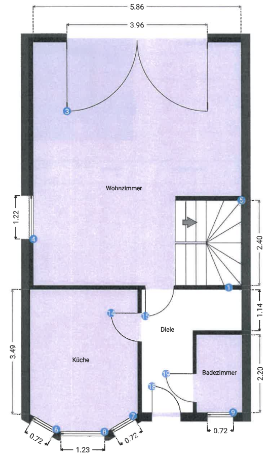 Grundriss EG Doppelhaush�lfte Berlin