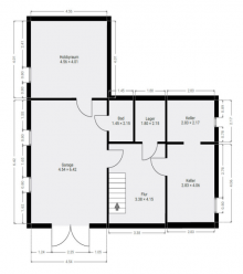 Grundriss KG Einziehen & Wohlf�hlen - Bungalow in Kaulsdorf S�d