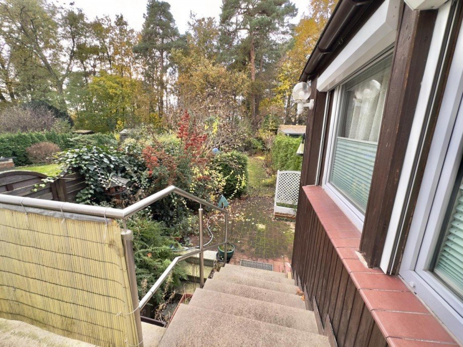 Gartenblick von der Terrasse Reihenmittelhaus Berlin