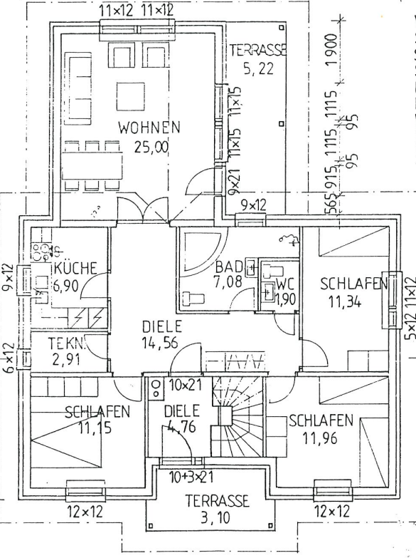 Grundriss EG Erdgeschosswohnung Berlin
